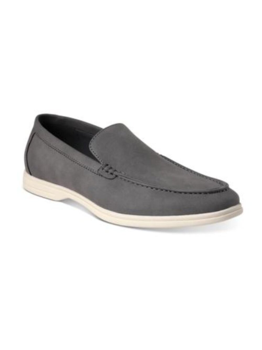 Alfani Men's Porter Loafer Solid Slip On Gray Size 8